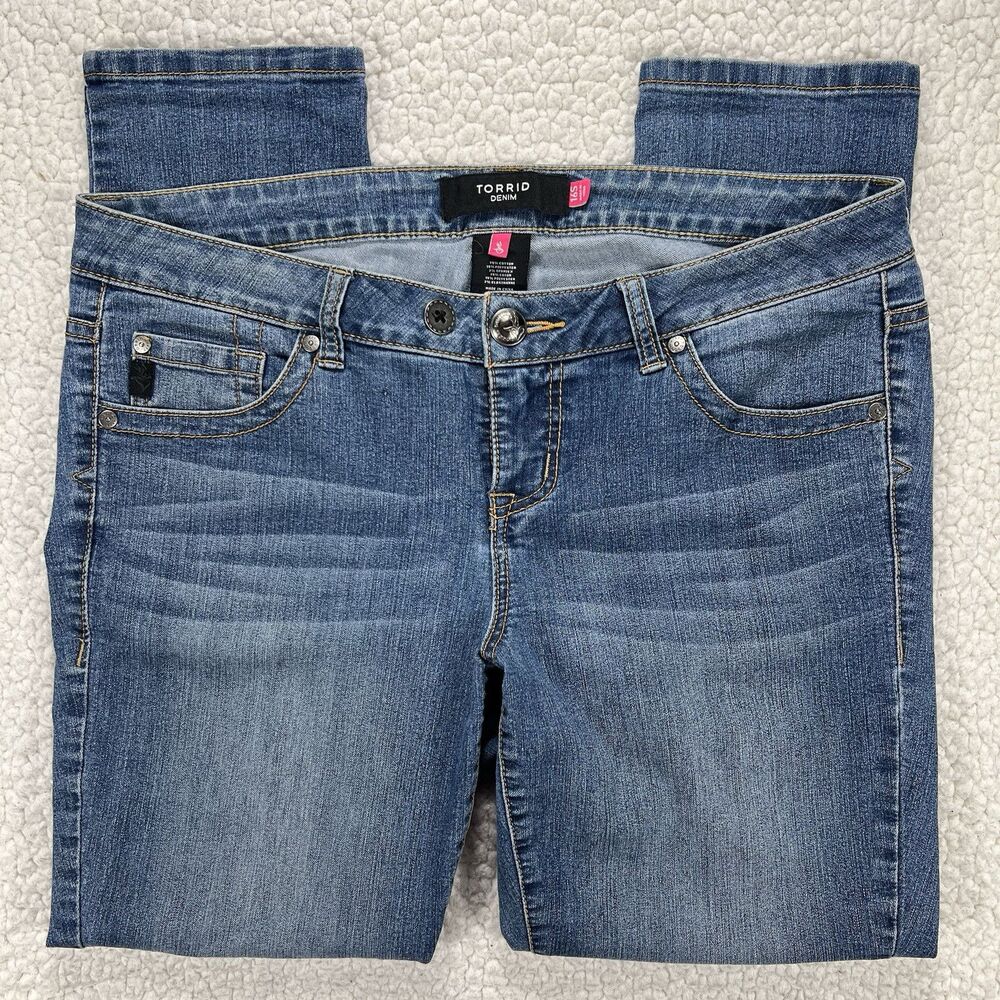 Torrid Blue Skinny Jeans